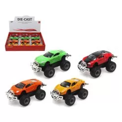 10 X 6.5 Cm Metal 4 Assorted Car
