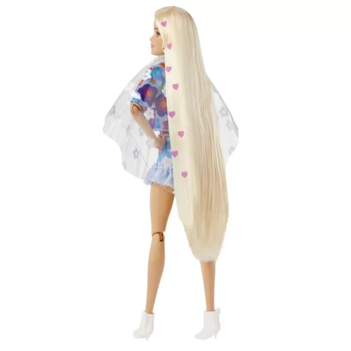 Barbie Extra Flower Power Poncho And Pet Toy Doll 2 Barbie Extra Flower Power Poncho And Pet Toy Doll - Image 2