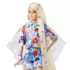 Barbie Extra Flower Power Poncho And Pet Toy Doll 9 Barbie Extra Flower Power Poncho And Pet Toy Doll -Toy Shop barbie extra flower power poncho and pet toy doll 4