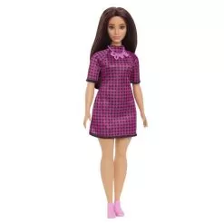 Barbie Fashionista Pink Checkered Dress Doll