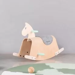 Wooden Rocking Horse -Toy Shop beeloom wooden rocking horse 5