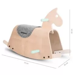 Wooden Rocking Horse -Toy Shop beeloom wooden rocking horse 6