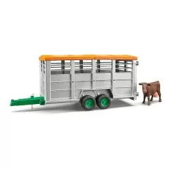 Bruder Cattle Trailer With Cow