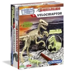 Clementoni Velociraptor Fluorescent Archeology Game Spanish