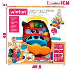2 In 1 Ride-on With Lights And Sounds Winfun Airplane Spanish 13 2 In 1 Ride-on With Lights And Sounds Winfun Airplane Spanish -Toy Shop color baby 2 in 1 ride on with lights and sounds winfun airplane spanish 6