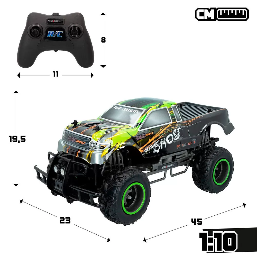 Camo Jungle Trail Ghost 4x4 1:10 RC Vehicle Remote Control 5 Camo Jungle Trail Ghost 4x4 1:10 RC Vehicle Remote Control - Image 5