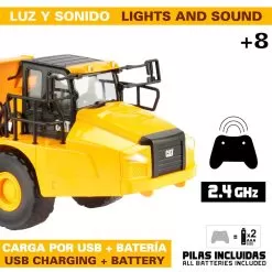 Cat 1:24 Radio Controlled Articulated Dump Truck Remote Control -Toy Shop color baby cat 124 radio controlled articulated dump truck remote control 2