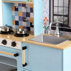 Wooden Kitchen 2 Modules -Toy Shop deqube wooden kitchen 2 modules 2