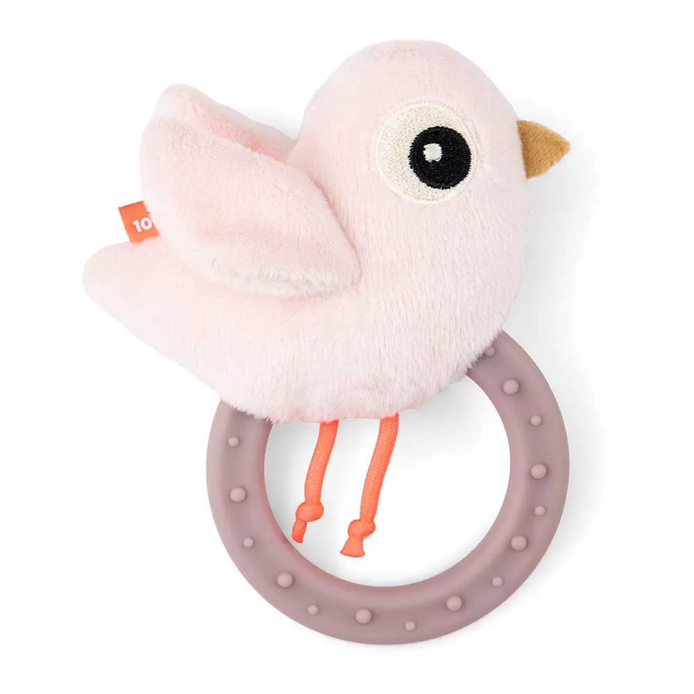 Done By Deer Sensory Rattle W/Teether Birdee 2 Done By Deer Sensory Rattle W/Teether Birdee - Image 2
