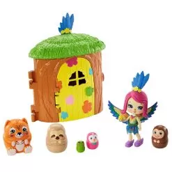 Peeki Parrot Tree Hut -Toy Shop enchantimals peeki parrot tree hut 2