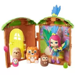 Peeki Parrot Tree Hut -Toy Shop enchantimals peeki parrot tree hut 3