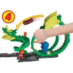 Hot Wheels Dragon Drive Firefight Playset And Car -Toy Shop hot wheels dragon drive firefight playset and car 4