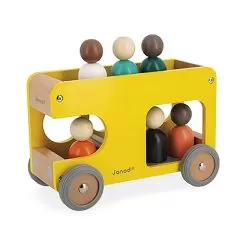 Janod School Bus -Toy Shop janod school bus 2