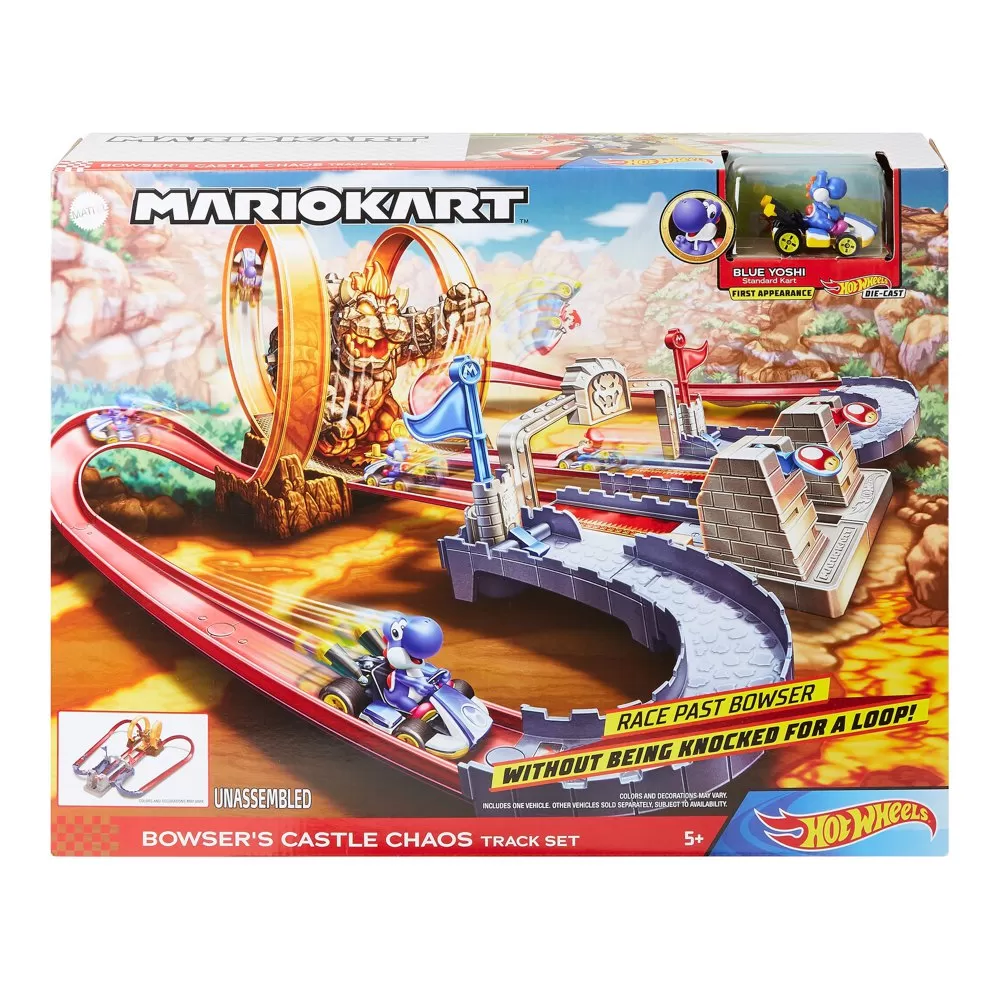 Mattel Games Mariokart Bowsers Castle Chaos Play Set 1 Mattel Games Mariokart Bowsers Castle Chaos Play Set