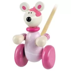 Nici Pink Mouse Push Along -Toy Shop nici pink mouse push along 4
