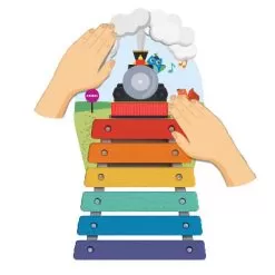 Xylophone Train Educational Game -Toy Shop oribel xylophone train educational game 2