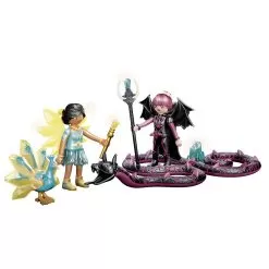 Playmobil Crystal Fairy And Bat Fairy With Soul Animal