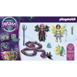 Playmobil Crystal Fairy And Bat Fairy With Soul Animal -Toy Shop playmobil crystal fairy and bat fairy with soul animal 3