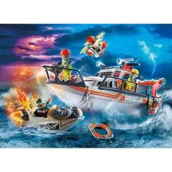 Playmobil Fire Operation With Resca Yacht -Toy Shop playmobil fire operation with resca yacht 2