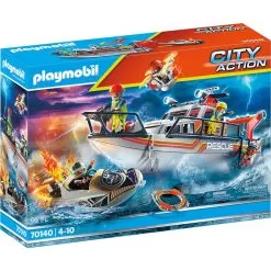 Playmobil Fire Operation With Resca Yacht