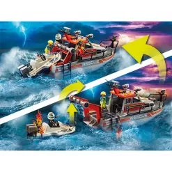 Playmobil Fire Operation With Resca Yacht -Toy Shop playmobil fire operation with resca yacht 7