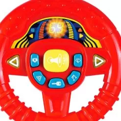 Baby Red Steering Wheel With Lights And Sounds -Toy Shop tachan baby red steering wheel with lights and sounds 2