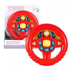 Baby Red Steering Wheel With Lights And Sounds