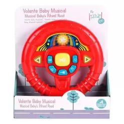 Baby Red Steering Wheel With Lights And Sounds -Toy Shop tachan baby red steering wheel with lights and sounds 3