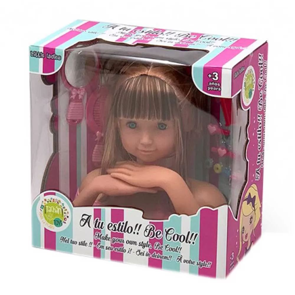 Bust Of Girl With Hairdressing Set 1 Bust Of Girl With Hairdressing Set