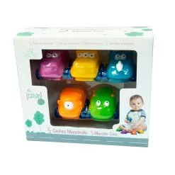 Set Of 5 Mini-Monsters Cars -Toy Shop tachan set of 5 mini monsters cars 2