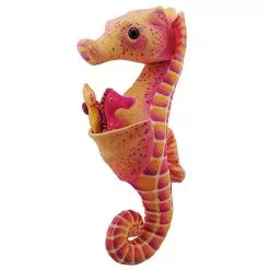 Wild Republic Seahorse Dad With Babies Teddy Pillow