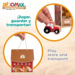 Portable Wooden Farm 8 Pieces -Toy Shop woomax portable wooden farm 8 pieces 2