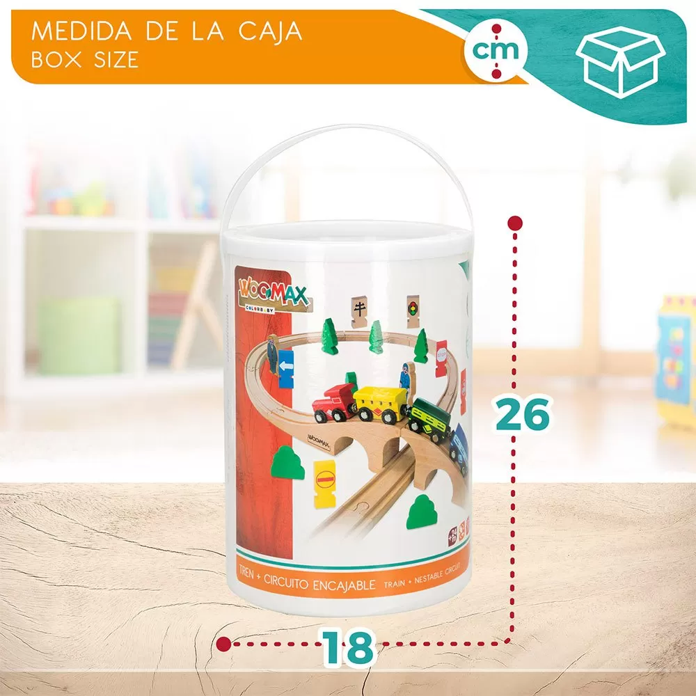 Wooden Train 40 Pieces 6 Wooden Train 40 Pieces - Image 6